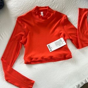LA Open Back Mock Neck LS